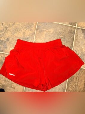 lululemon athletica Red Women's Athletic Shorts